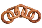 Brown Wood Five Link Table Decor Chain