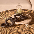 Black Wood Five Link Table Decor Chain