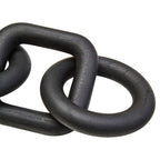 Black Wood Five Link Table Decor Chain