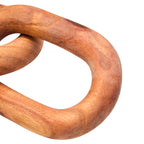 Brown Wood 2 Link Chain Decor