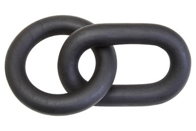 Black Wood 2 Link Chain Decor