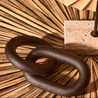 Black Wood 2 Link Chain Decor