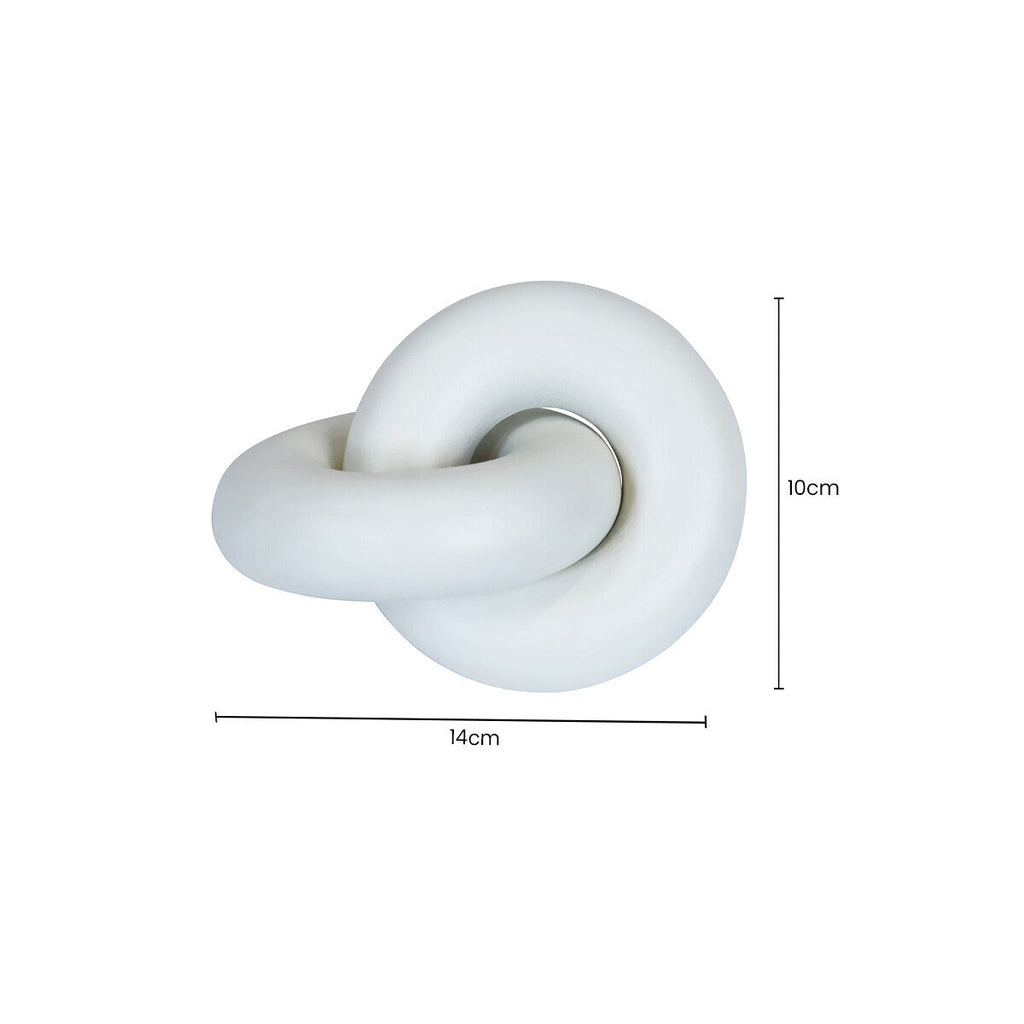 White Wood Small Knot Decor