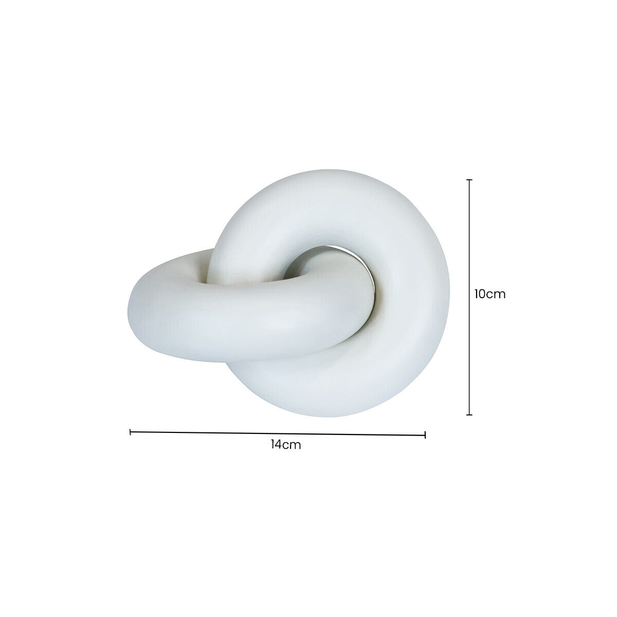 White Wood Small Knot Decor