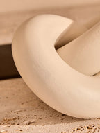 White Wood Small Knot Decor