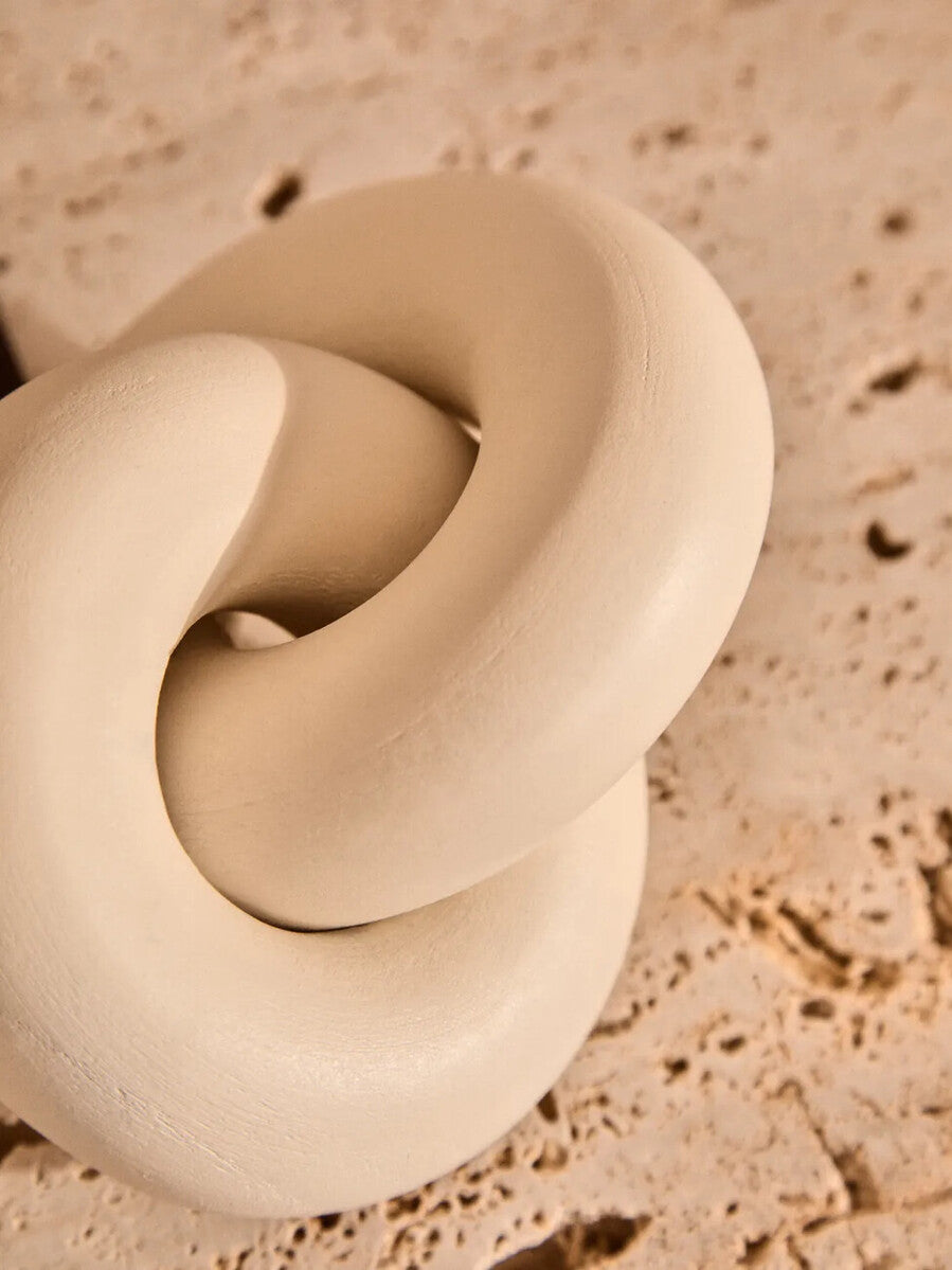 White Wood Small Knot Decor