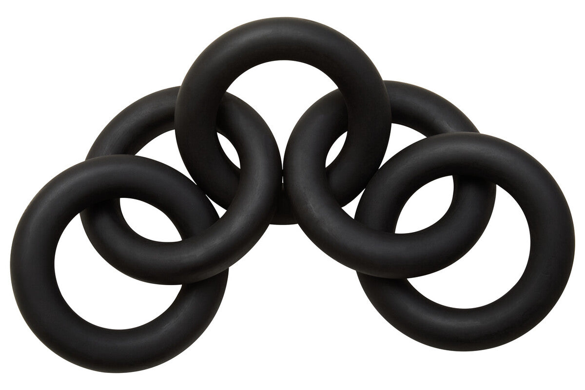 Black Wooden 5 Link Floor Decor Chain