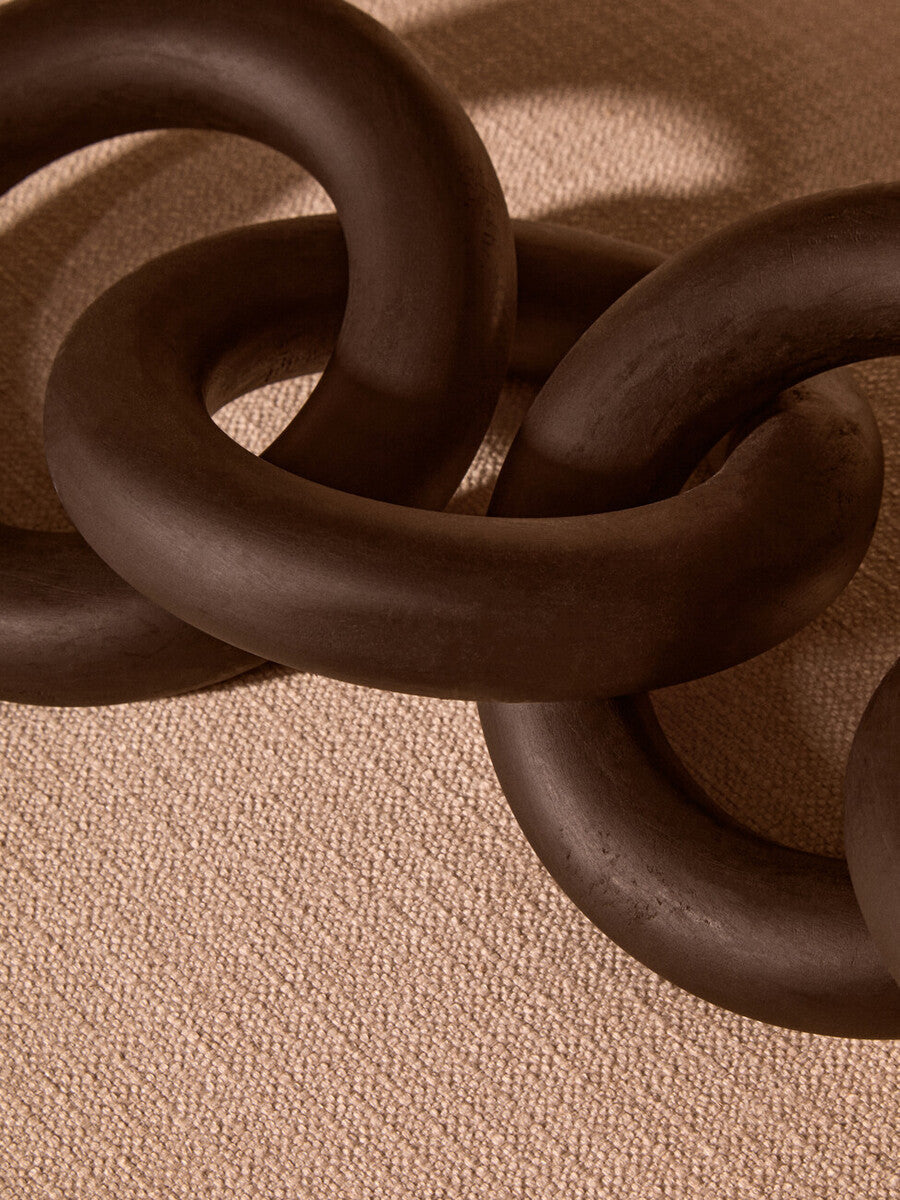Black Wooden 5 Link Floor Decor Chain