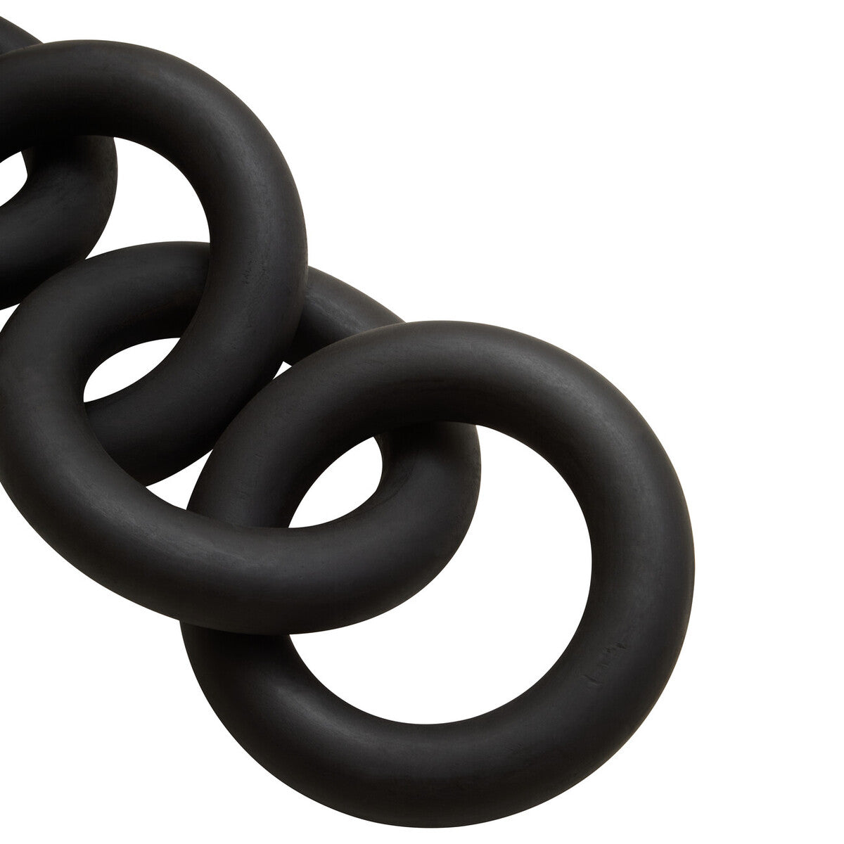 Black Wooden 5 Link Floor Decor Chain