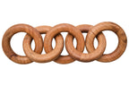 Natural Wooden 5 Link Floor Decor Chain