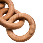 Natural Wooden 5 Link Floor Decor Chain