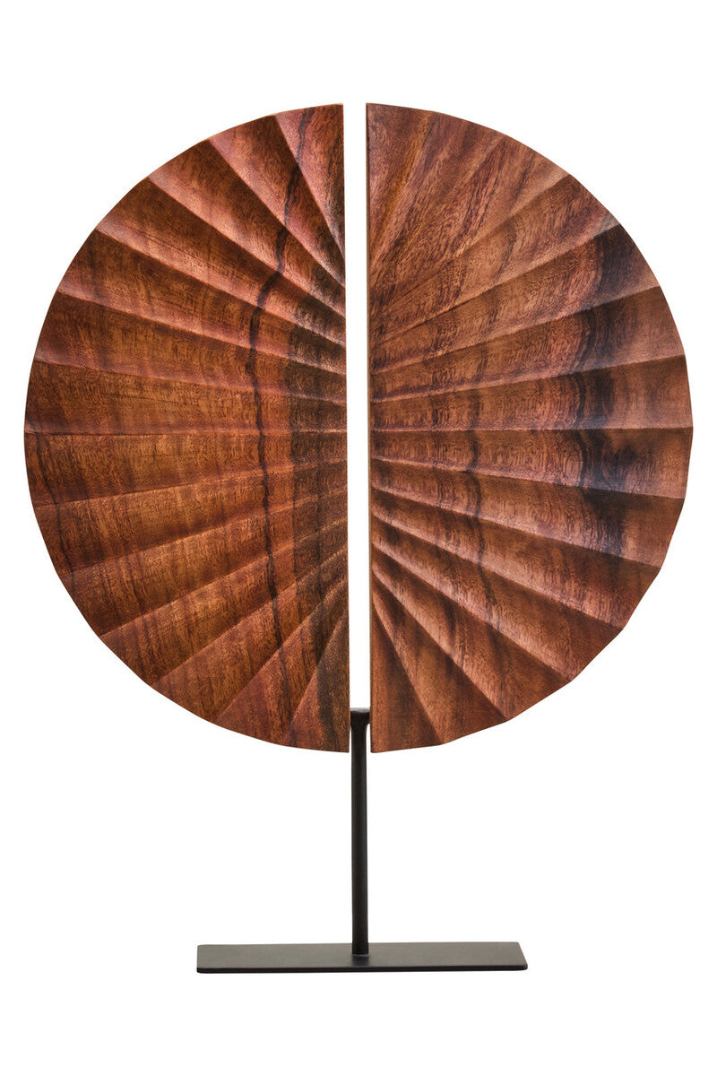 Brown Wood Sculpture with Black Base | Westo