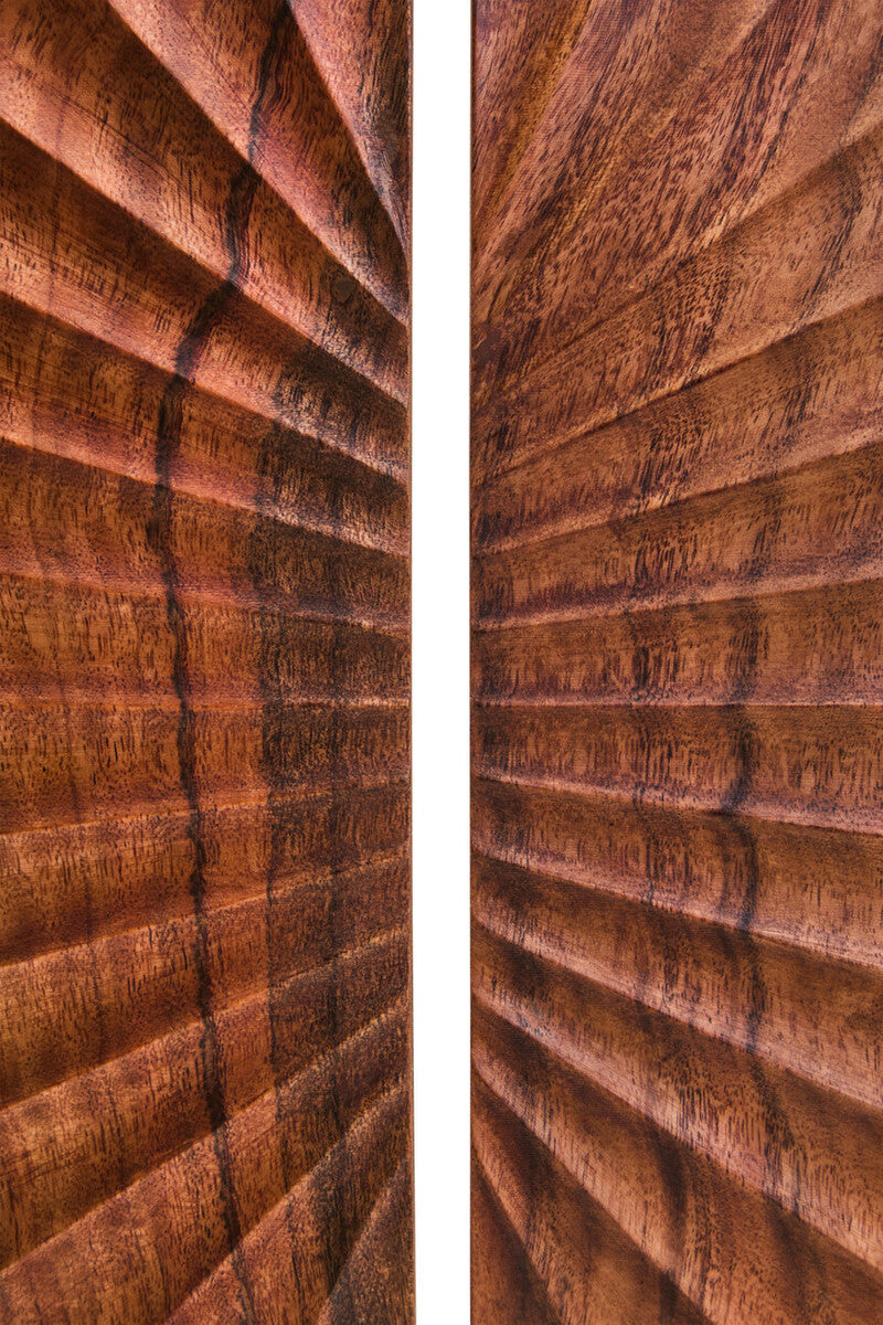 Brown Wood Sculpture with Black Base | Westo