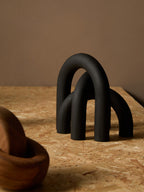 Black Wood Arch Sculpture | Cato
