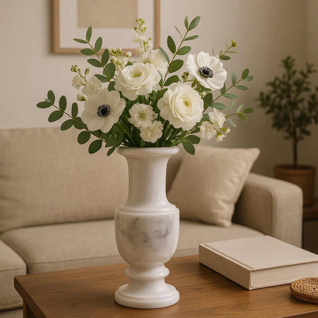 White Marble Vase