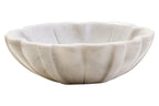 Small White Marble Lotus Bowl