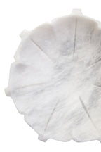 Medium White Marble Lotus Bowl