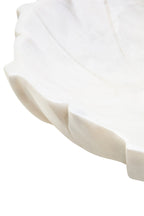 Large White Marble Lotus Bowl