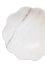 Medium White Marble Scalloped Bowl