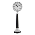 Black and Silver Large Table Clock