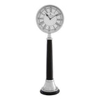 Black and Silver Large Table Clock