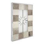 Leather Patchwork Wall Clock