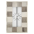 Leather Patchwork Wall Clock