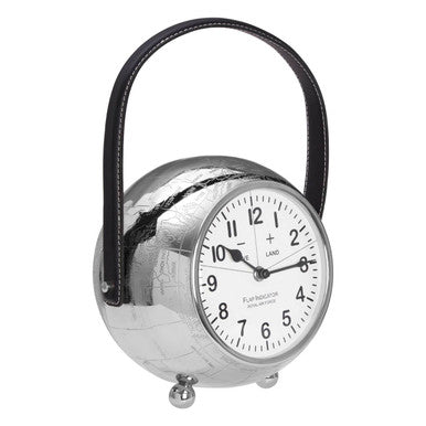 Silver Large Table Clock