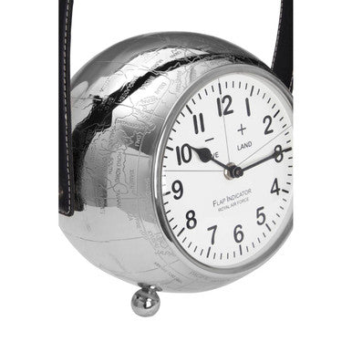Silver Large Table Clock