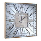 Distressed Gold Wall Clock