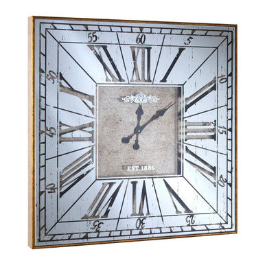 Distressed Gold Wall Clock