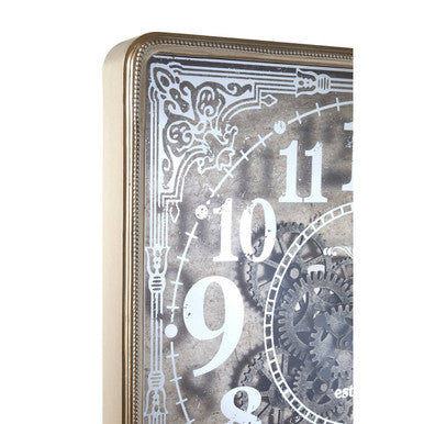 Antique Gold Square Wall Clock