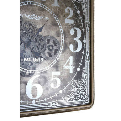 Antique Gold Square Wall Clock
