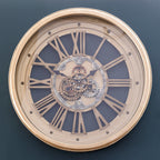 82cm Dia Antique Gold Round Wall Clock