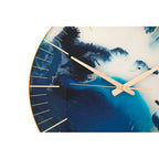45cm Dia Blue Abstract Wall Clock