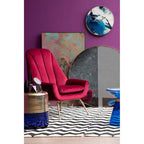45cm Dia Blue Abstract Wall Clock