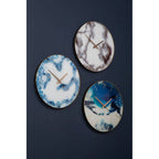 45cm Dia Blue Abstract Wall Clock