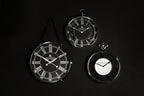 Nickel Finish Pocket Style Wall Clock