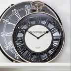 Nickel Finish Pocket Style Wall Clock