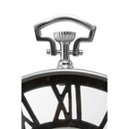 Nickel Finish Pocket Style Wall Clock