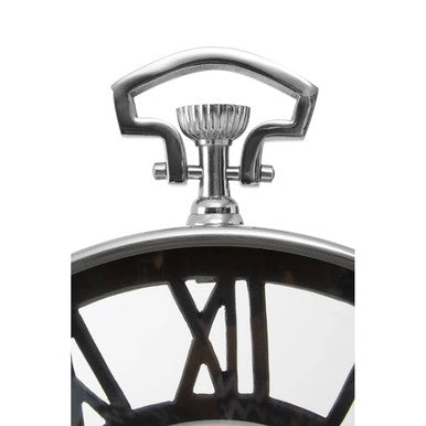 Nickel Finish Pocket Style Wall Clock