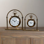 Large Round Mantel Clock