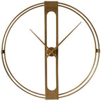 107cm Dia Gold Finish Dual Ring Wall Clock