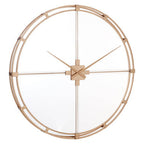 110cm Dia Gold Finish Metal Wall Clock