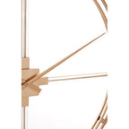 110cm Dia Gold Finish Metal Wall Clock