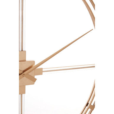 110cm Dia Gold Finish Metal Wall Clock
