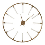 Gold Finish Round Wall Clock