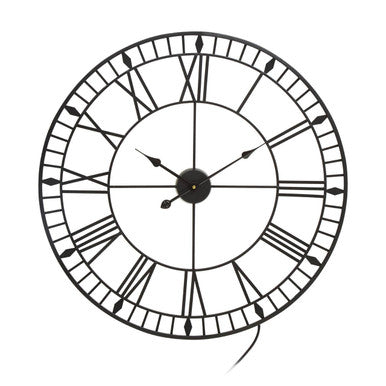 80cm Dia Large Black and White LED Wall Clock