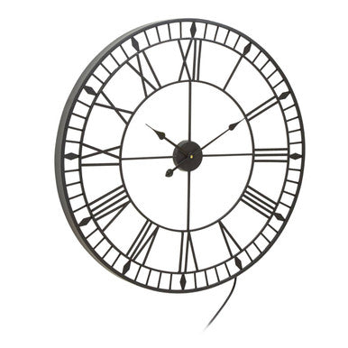 80cm Dia Large Black and White LED Wall Clock