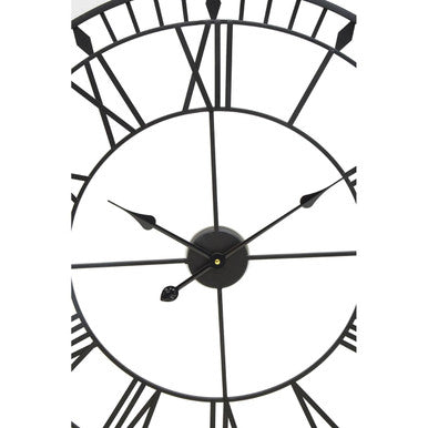 80cm Dia Large Black and White LED Wall Clock
